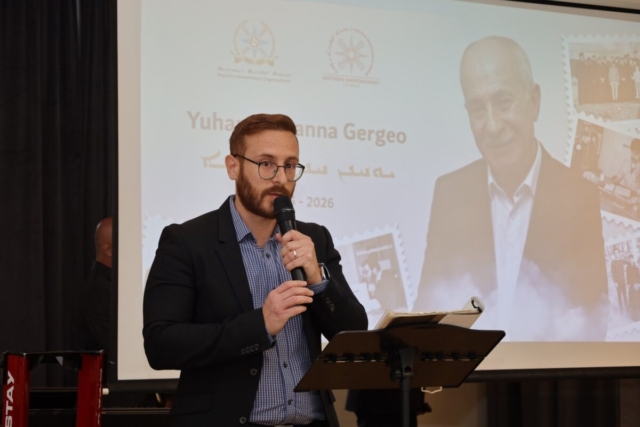 ARS Ordförande Nemrod håller tal