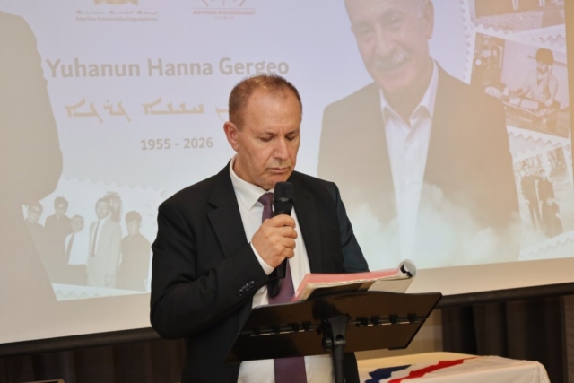 Josef Gergeo talar å familjens vägnar